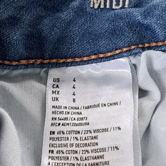 American Eagle Outfitters  Midi Shorts Super Super Stretch Women's Size 4 - Picture 6 of 6